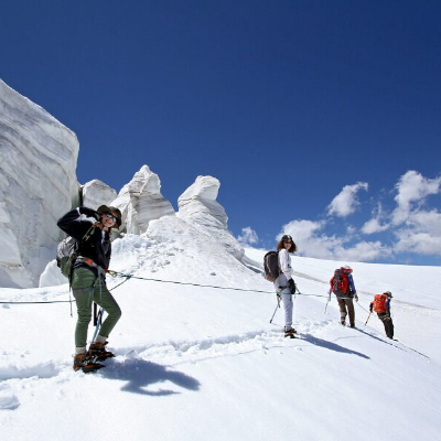 Randonnée glaciaire : traversée de la Vallée Blanche